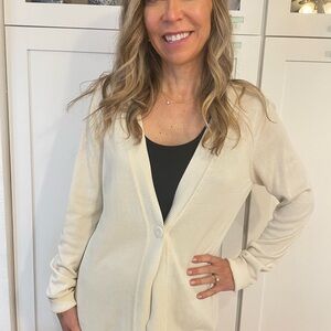 Coldwater Creek soft silk and cotton cardigan